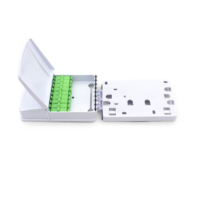 FTTH 8 porte scatola di distribuzione di fibra ottica di plastica