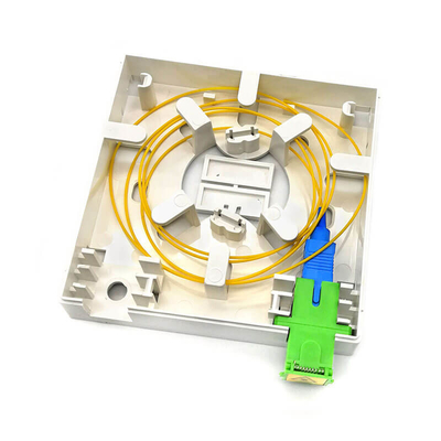 Fibra ottica bianca cavo di uscita Socket di parete ottica 4 nuclei OEM