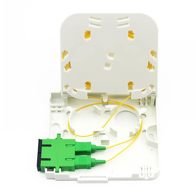 Fibra ottica di montaggio a parete terminale presa 1 porta per il cavo patch