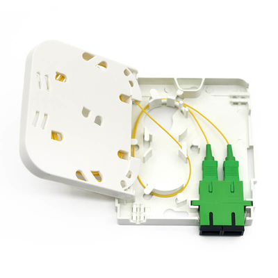 Fibra ottica di montaggio a parete terminale presa 1 porta per il cavo patch