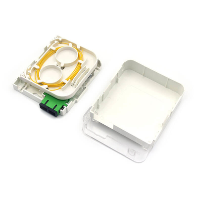 Fibra ottica di montaggio a parete terminale presa 1 porta per il cavo patch