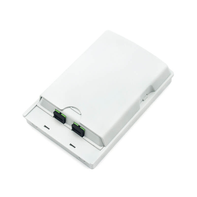 2 porte FTTH Wall Box Outlet ottico interno con adattatori SC Simplex LC Duplex
