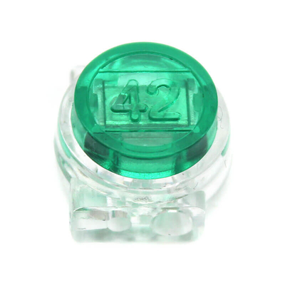 Gel riempito verde Scotchlok Butt terminali di connettore trasparente custodia di plastica