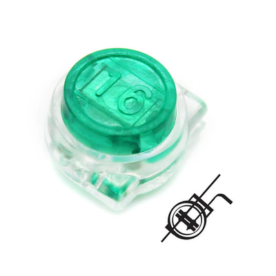 Gel riempito verde Scotchlok Butt terminali di connettore trasparente custodia di plastica