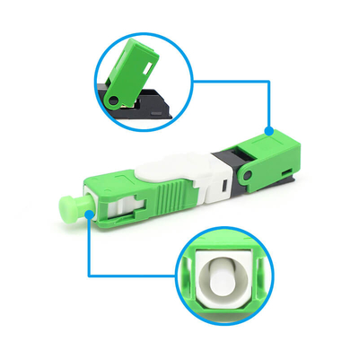 Connettore di assemblaggio di campo in fibra ottica SC/APC pre-incorporato