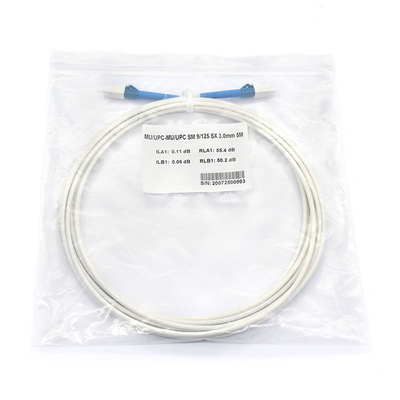 Cavi jumper in fibra bianca per telecomunicazioni da MU UPC a MU UPC SM CE certificato