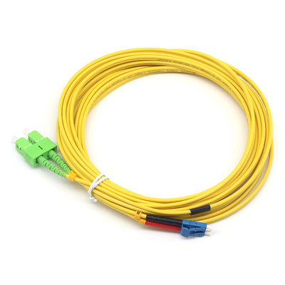 SC APC to LC UPC SM Duplex Fiber Optic Patch Cord per soluzioni di rete ad alte prestazioni