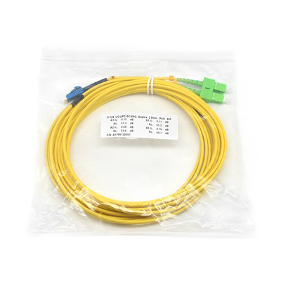 SC APC to LC UPC SM Duplex Fiber Optic Patch Cord per soluzioni di rete ad alte prestazioni