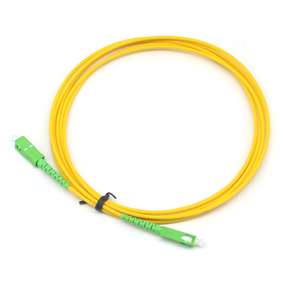 Cable di patch a fibra di fibra simplex SC APC a SC APC Single-mode per il Data Center
