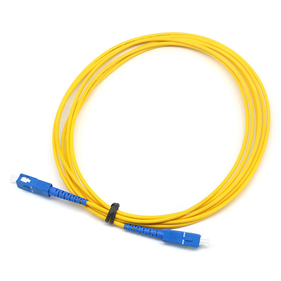 Corde di patch in fibra ottica simplex SC UPC a SC UPC SM PVC interno