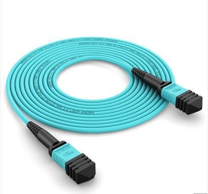 OM3 Mpo To Mpo Fiber Cable Indoor Data Center Impermeabile Mtp Patch Cord