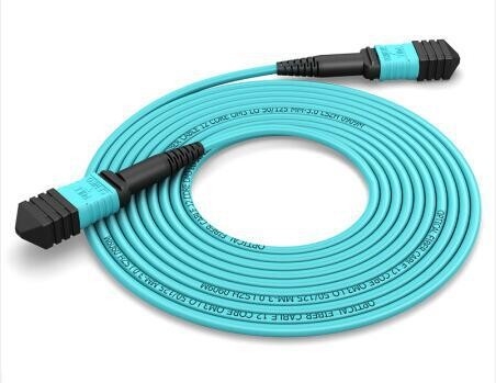 OM3 Mpo To Mpo Fiber Cable Indoor Data Center Impermeabile Mtp Patch Cord