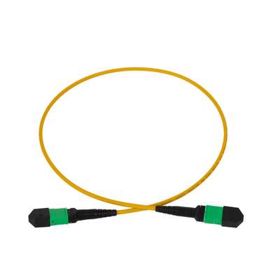 12F MPO Patch Cord 3mm LSZH Out Jacket PVC OFNR Outdoor Per Rete