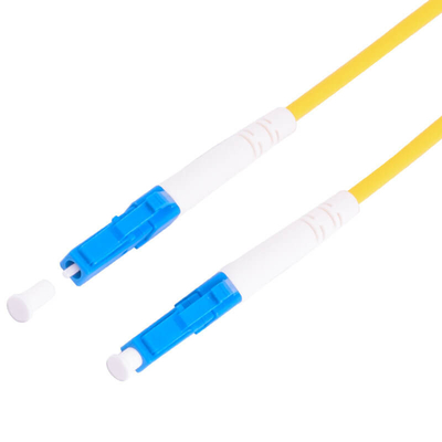G657A2 LC a LC Cable di patch di fibra ottica simplex con giacca in PVC gialla da 2,0 mm