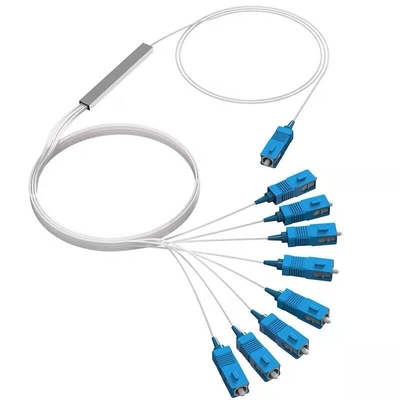 PVC LSZH Fibra ottica PLC Splitter Mini Tipo 1m, 1,5m Con connettore SC UPC