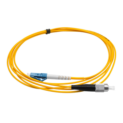 Giacca gialla LC UPC a FC UPC cordone di patch singolo Simplex G657A1 LSZH 2.0mm