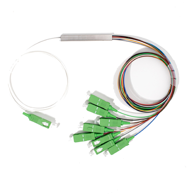 Fibra ottica 1X8 Mini PLC splitter SC APC connettore 0.9mm, 1M