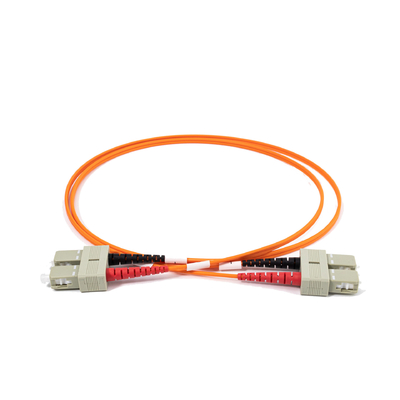 2.0mm Multimode Fiber Optic Patch Cables Duplex SC UPC a SC UPC 10 metri