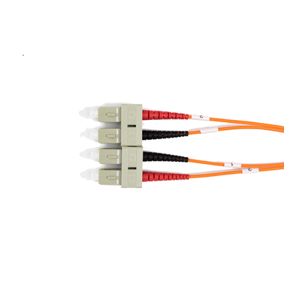 2.0mm Multimode Fiber Optic Patch Cables Duplex SC UPC a SC UPC 10 metri