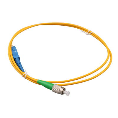 Cavo patch in fibra ottica simplex monomodale LSZH da interno SC UPC a ST UPC 9/125µm
