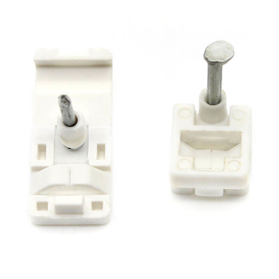 Acciaio Unghie Ftth Plastica Drop Wire Fibre Cable Clip Bianco E Nero Colore