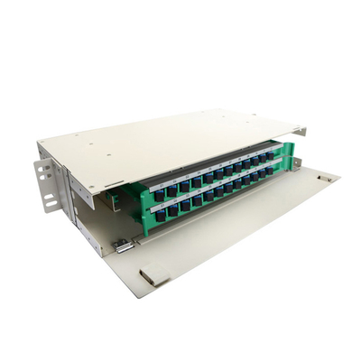 2U 19 pollici 12/24 Core Full Box Fibra ottica di distribuzione Frame Patch Panel ODF