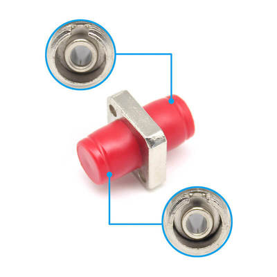 FC UPC Square Fiber Optic Adapter, <0.2dB Insertion Loss