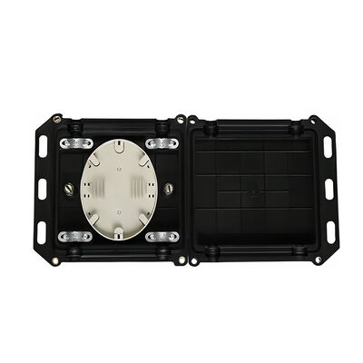 Mini Box di chiusura a splice in fibra ottica di tipo quadrato 2 In 2 Out per 12-24 core con materiale ABS + PC