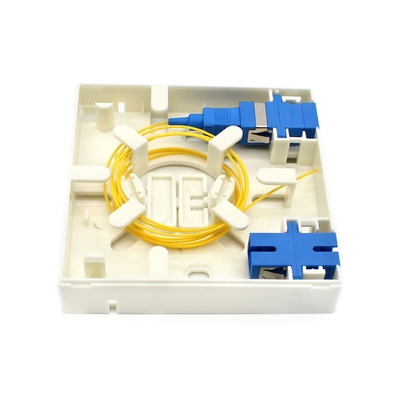 Fibra ottica bianca cavo di uscita Socket di parete ottica 4 nuclei OEM