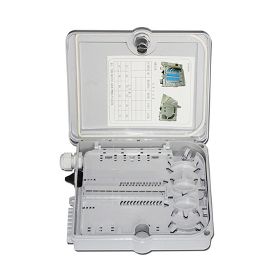 16 Core ABS Ftth Fiber Termination Box con 2x1:8 Tube Splitter impermeabile