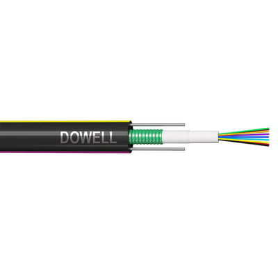 Cavo in fibra ottica di polietilene PE leggero blindato 48 core GYXTW singolo