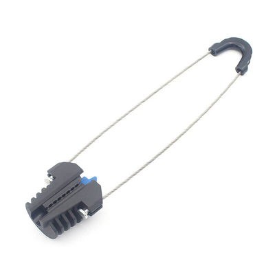 FTTH Figura 8 Cavi Anchor Drop Clamp Montaggio di tutti gli hardware di linea di polo