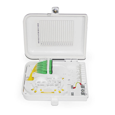 Casella di distribuzione in fibra ottica FTTH 12F per montaggio a parete all'interno e all'esterno