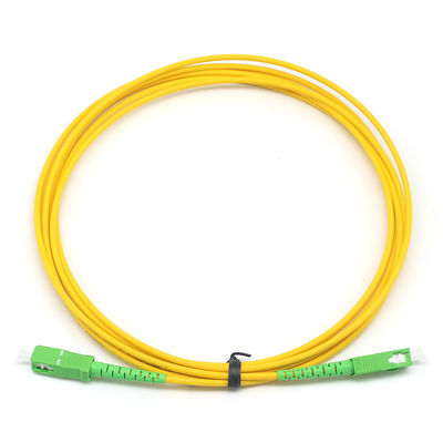 Cable di patch a fibra di fibra simplex SC APC a SC APC Single-mode per il Data Center