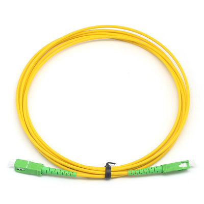 Cable di patch a fibra di fibra simplex SC APC a SC APC Single-mode per il Data Center