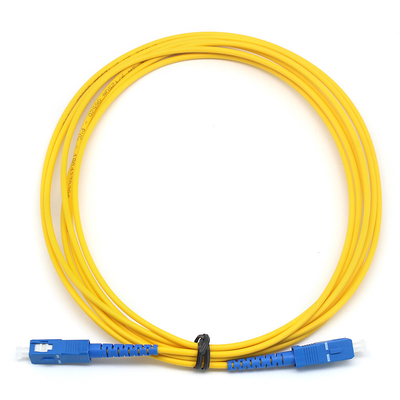 Corde di patch in fibra ottica simplex SC UPC a SC UPC SM PVC interno