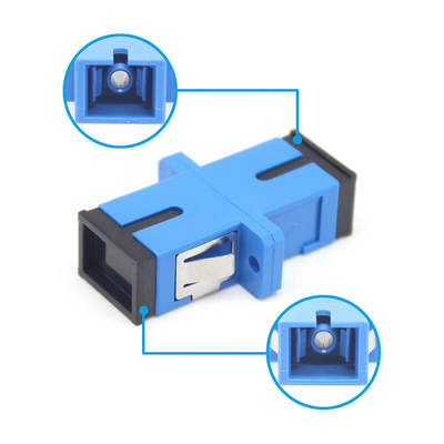 Adattatore in fibra ottica SC UPC Simplex con flangia 0,2dB di perdita di inserzione