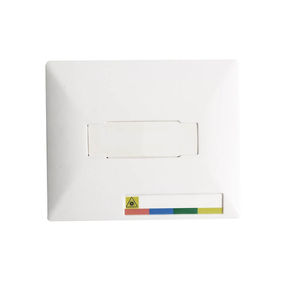 Scatola terminale FTTH bianca a 4 porte con adattatori SC LC