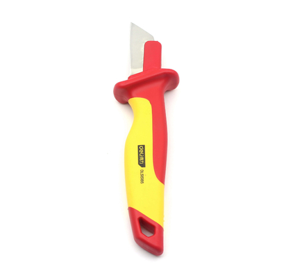 50 mm VDE Isolatore coltello elettrico Rosso/Giallo per lo strappaggio del cavo