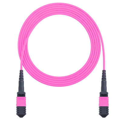 8 core 12 core MPO OM4 Fiber Optic Patch Cord