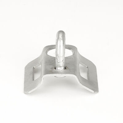 Clampo di ancoraggio ADSS in acciaio galvanizzato per palo FTTx montato con 65*65*54mm